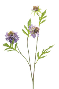 Artificial scabiosa - 1 stem - Purple